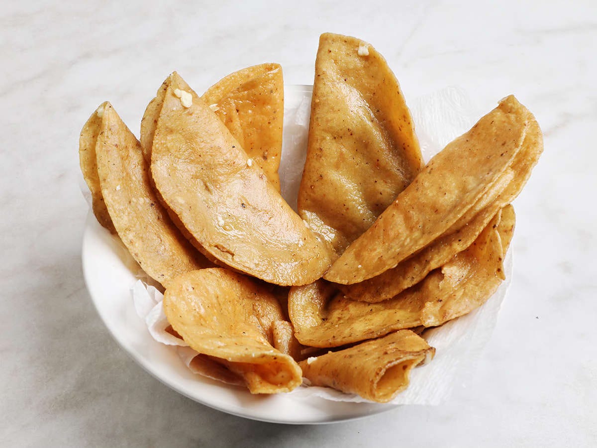 Fried Tacos in Bowl
