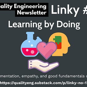 Linky #17 - Learning by Doing
