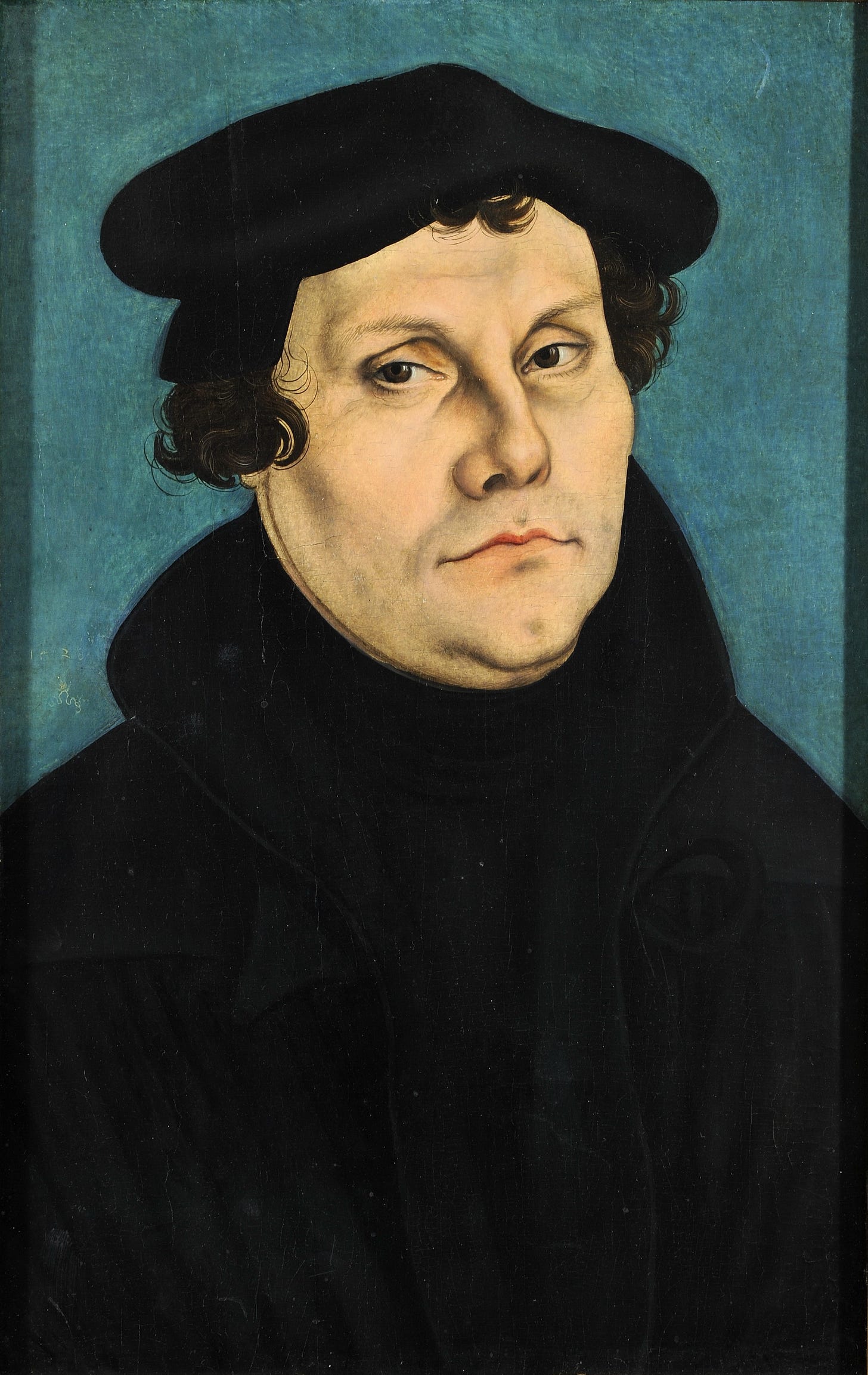 Martin Luther, taken from https://en.wikipedia.org/wiki/Martin_Luther#/media/File:Lucas_Cranach_d.%C3%84._-_Martin_Luther,_1528_(Veste_Coburg).jpg
