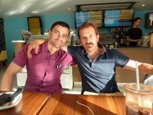 Richard and Matt (with his clothes on) Richard and Matt (with his clothes on)