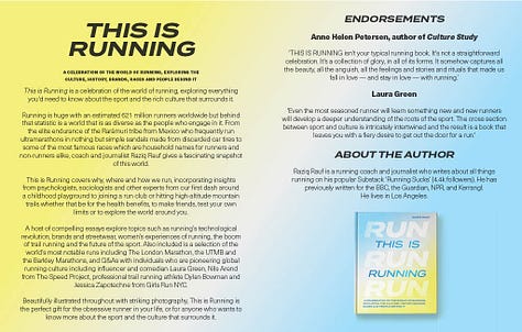 Interior pages for This is Running by Raziq Rauf