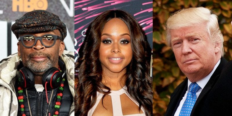 chrisette michele donald trump and spike lee chrisette michele donald trump and spike lee