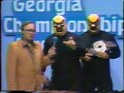 Mark Lewin, Austin Idol and Kevin Sullivan, Baron von Raschke, The Assassins, Dusty Rhodes, Ole Anderson