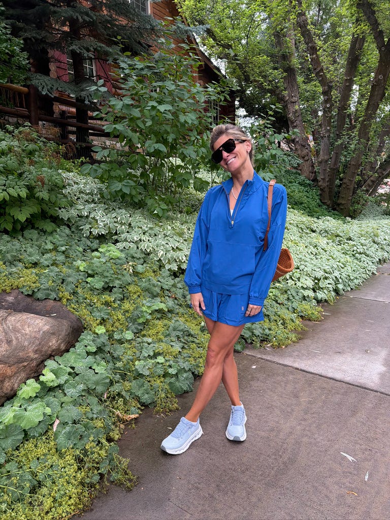 brighton butler rhone blue set and oncloud sneakers