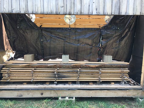Shane's lumber in Kiln #2