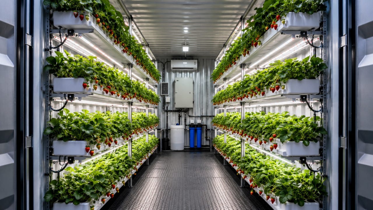 growing strawberries hydroponically in a shipping container growing strawberries hydroponically in a shipping container