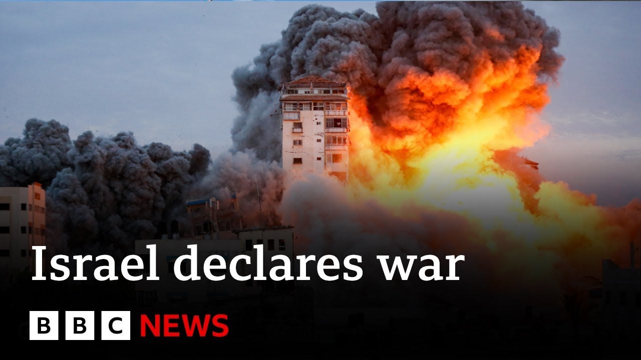 700 dead in Israel as it “declares war” on Hamas - BBC News 700 dead in Israel as it “declares war” on Hamas - BBC News