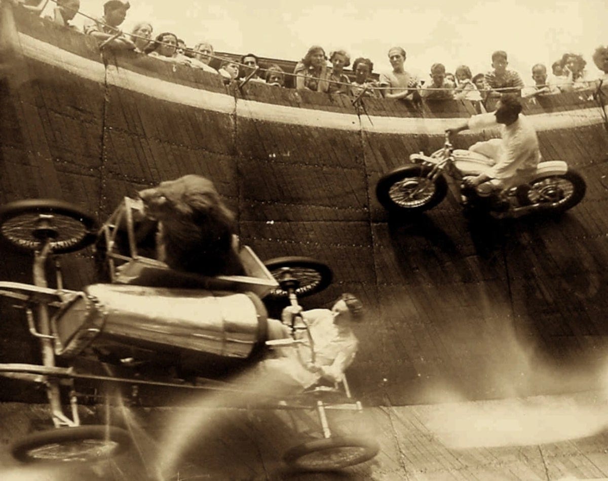 Daredevils ride the Wall of Death, and worry about the future - The Globe  and Mail