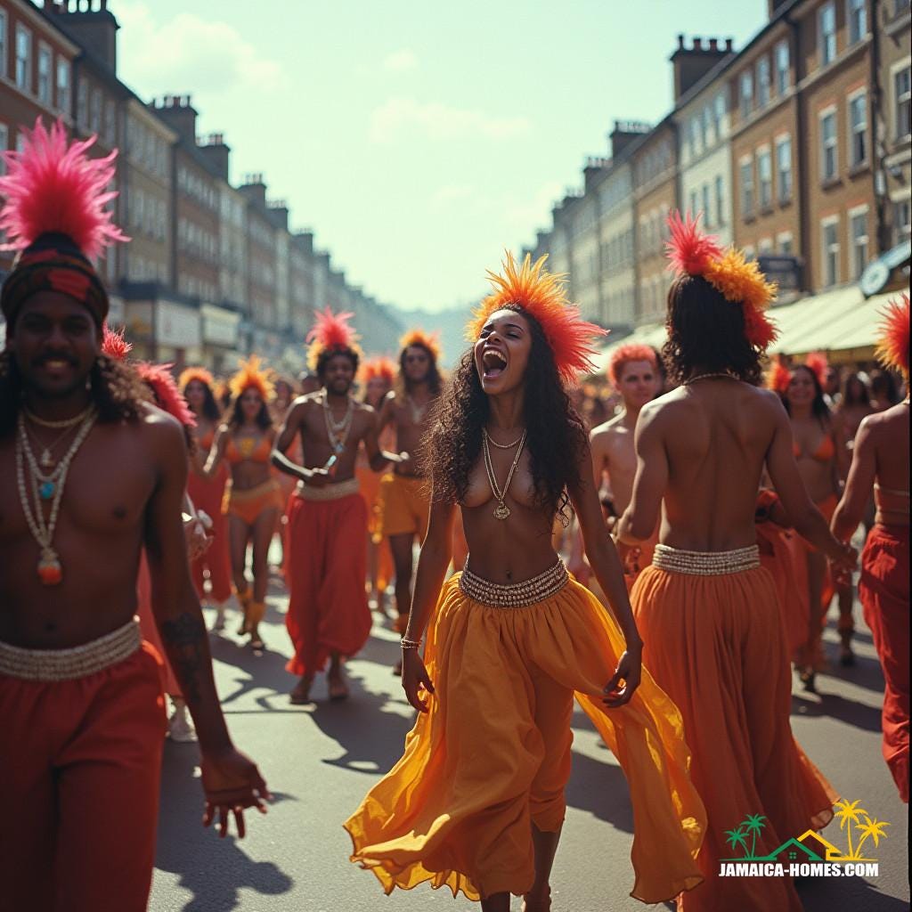 Notting Hill Carnival in the United Kingdom in the 1980s 