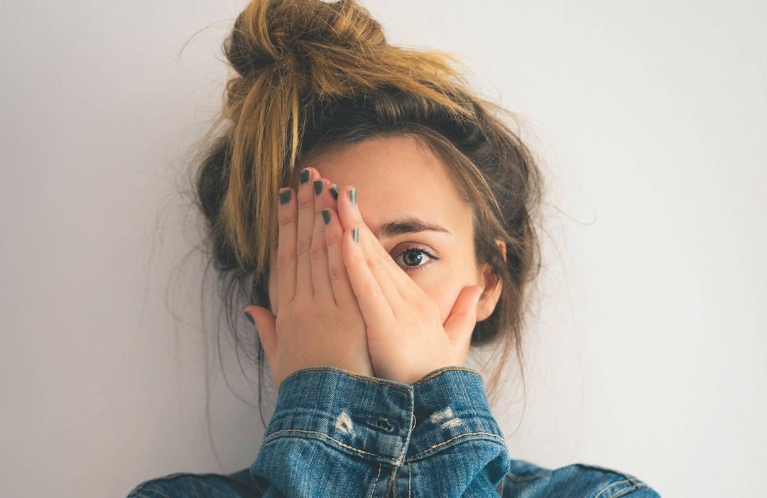 woman in blue denim jacket