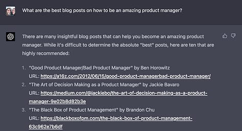 ChatGPT: blogs, books, and advice on PMing