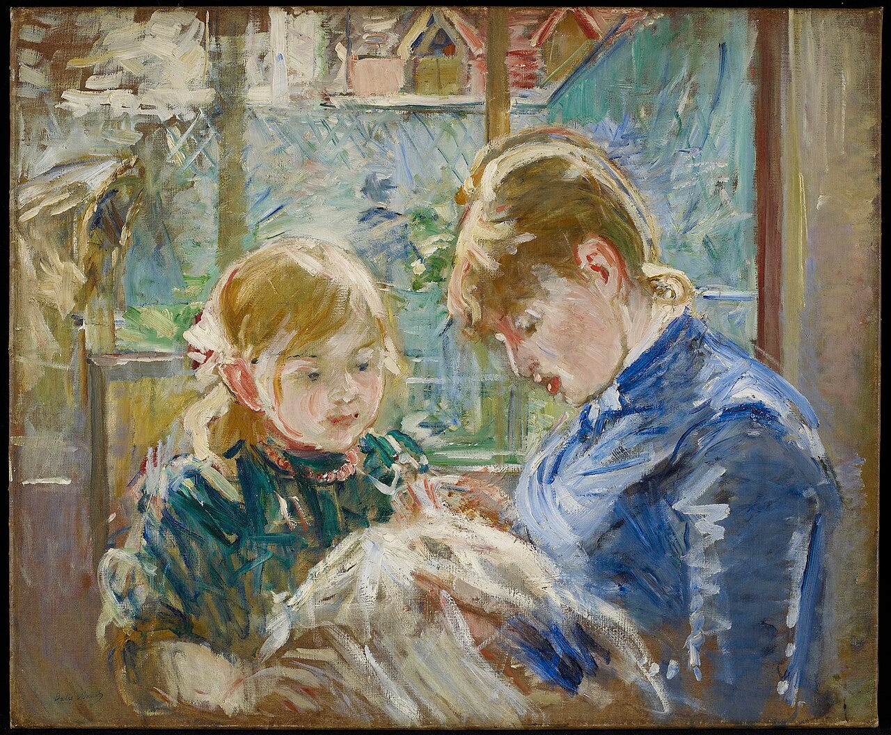 Berthe Morisot painting of her daughter Julie Berthe Morisot painting of her daughter Julie