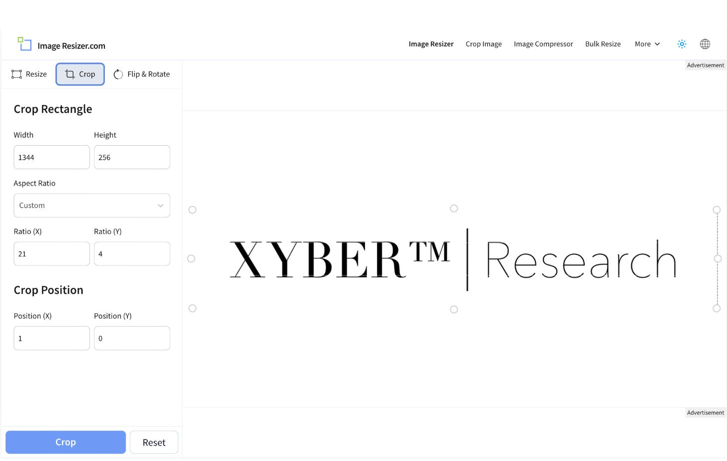 Screenshot of ImageResizer.com | Xybercraft — Tech Articles  | Judah Estrada | Substack