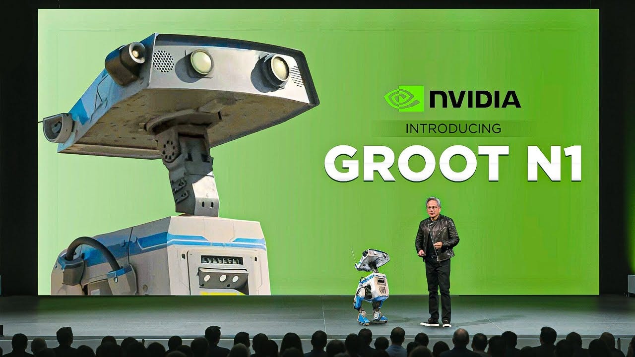 NVIDIA’s Isaac GR00T N1: The Next-Gen AI Humanoid Robot That’s Changing Everything | Blue GTC 2025 NVIDIA’s Isaac GR00T N1: The Next-Gen AI Humanoid Robot That’s Changing Everything | Blue GTC 2025