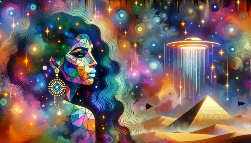 Vivid goddess artwork
