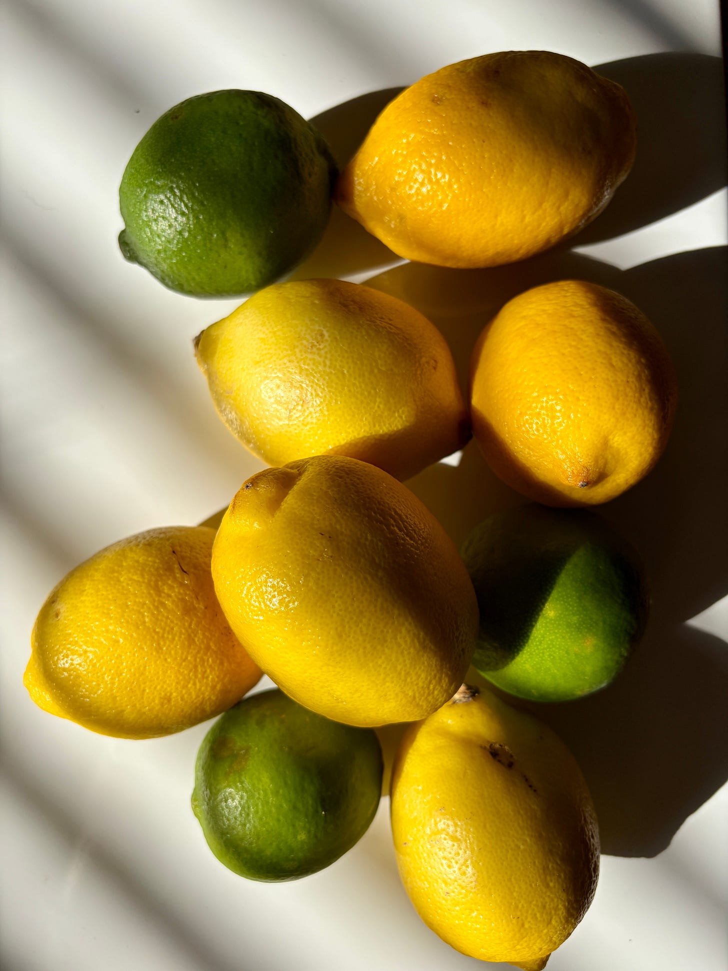 fresh lemons and limes