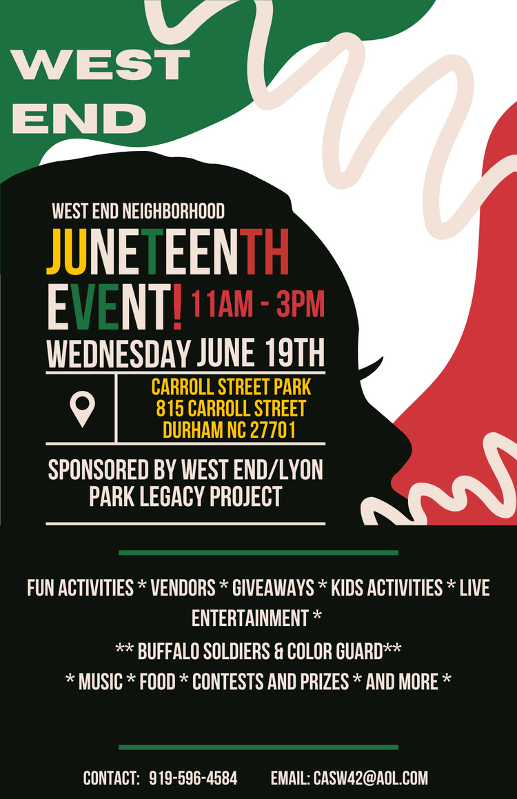 West End Neighborhood Juneteenth Event