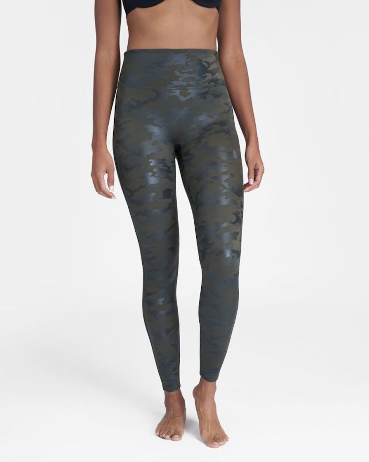 SPANX Faux Leather Leggings in Camo SPANX Faux Leather Leggings in Camo