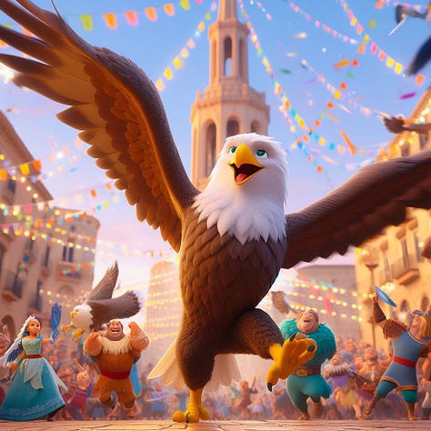 Imatges de Catalunya generades per IA amb estil Disney