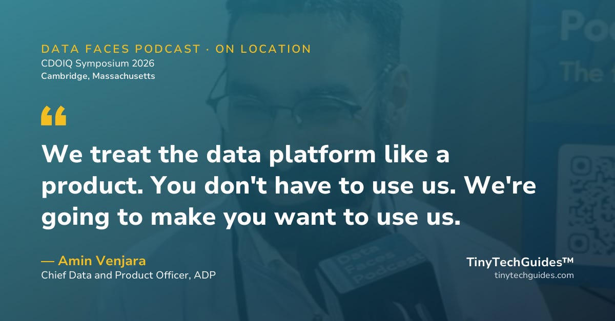 Pull quote from Amin Venjara, ADP: "Value equals data plus capabilities."