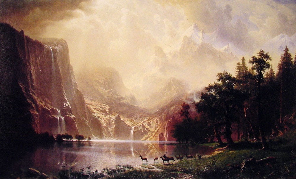 Bierstadt Sierra Nevada light Bierstadt Sierra Nevada light