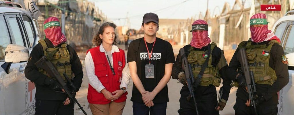 Hamas transferred Alexander over to the Red Cross on Monday. 