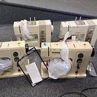 Examining the Condition of two Bernina 930 Records & two Bernina 830 Records