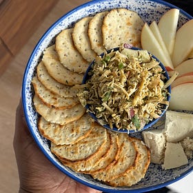 Fennel, Apple, and Crispy Shredded Tofu Salad 