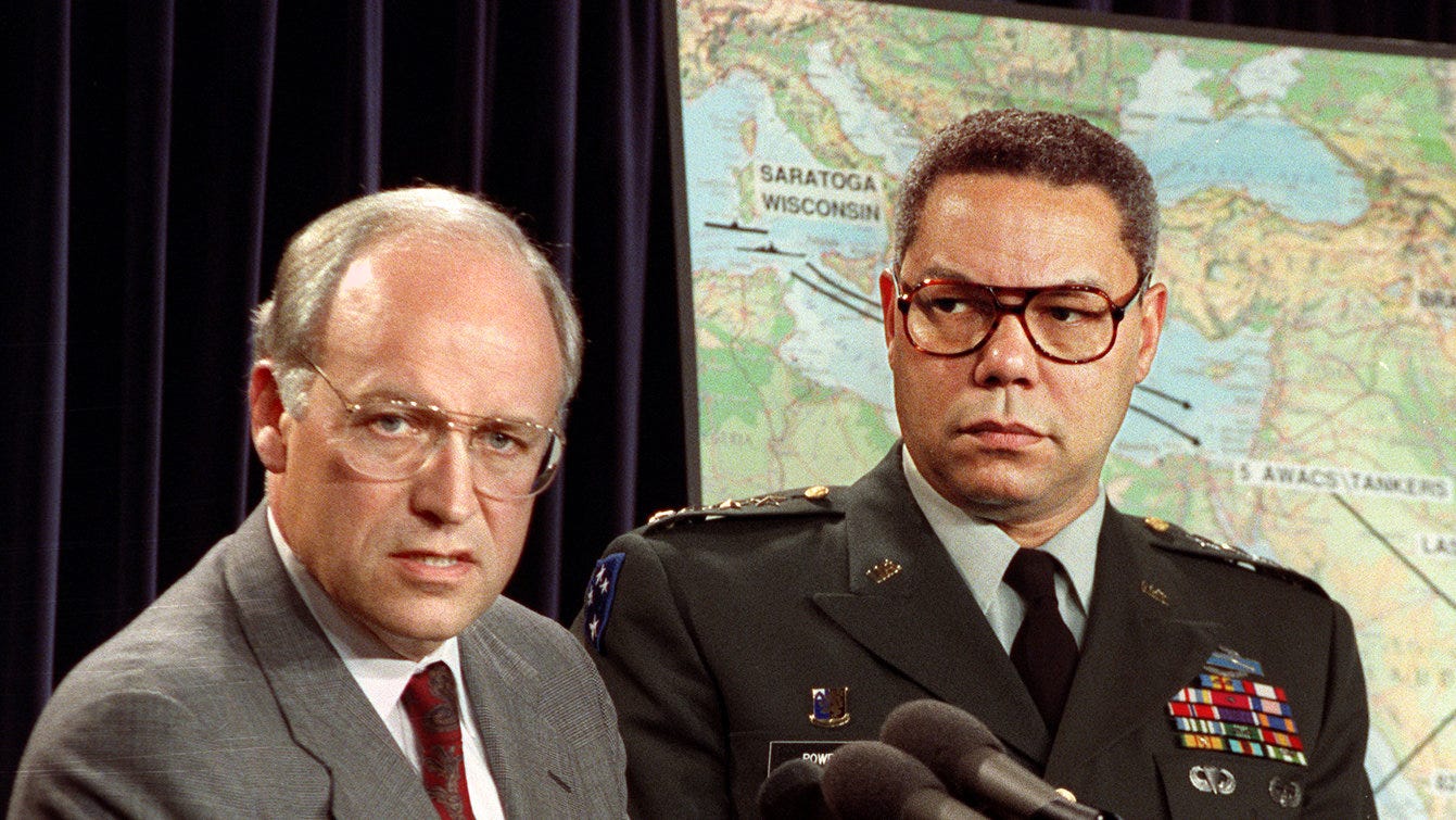 Dick Cheney and Colin Powell: The Odd Couple - The New York Times