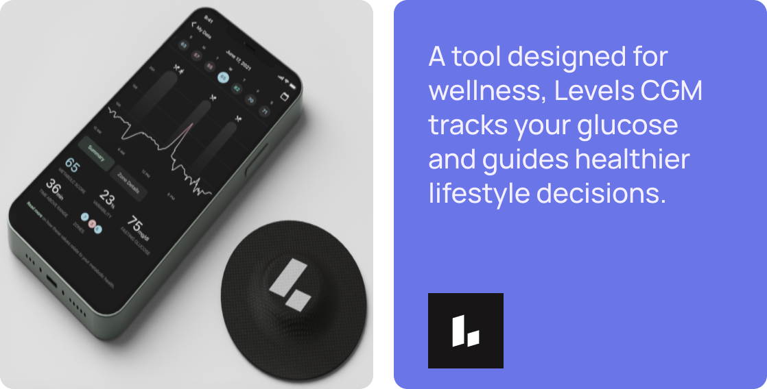 levels CGM, description and logo
