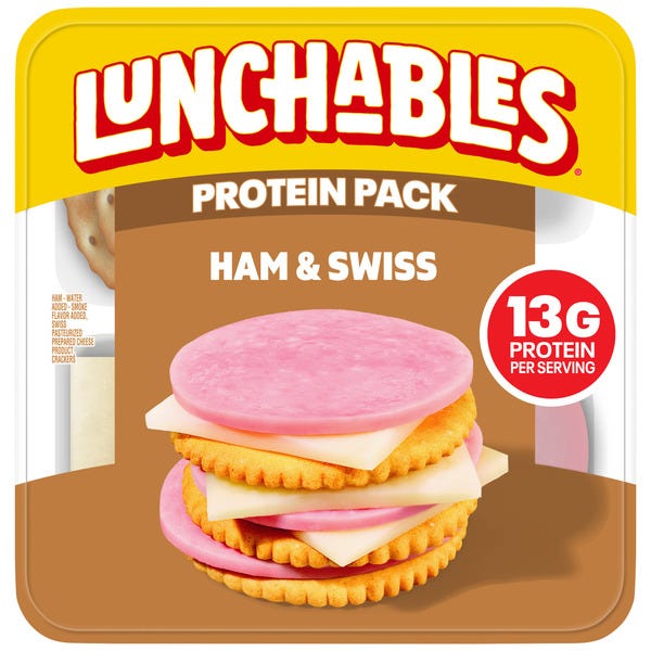 Lunchables Ham & Swiss Cheese with Crackers Kids Lunch Snack Kit Lunchables Ham & Swiss Cheese with Crackers Kids Lunch Snack Kit