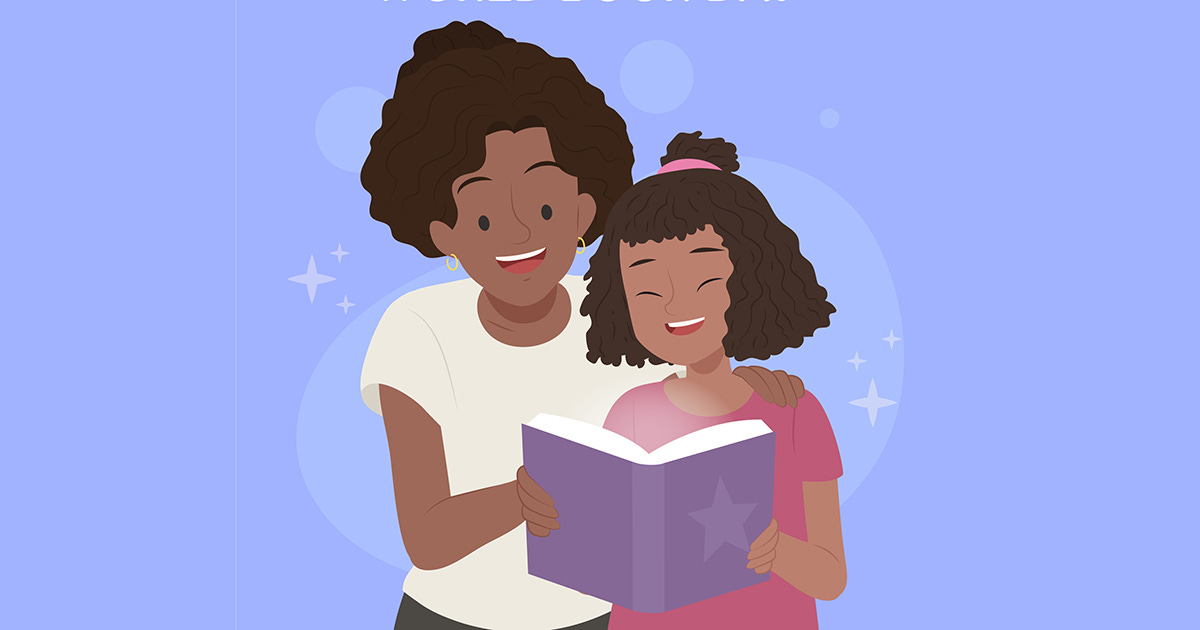 Fotomontagem mostrando o desenho de um casal de jovens lendo em conjunto um livro que está nas mãos da contraparte feminina da dupla Fotomontagem mostrando o desenho de um casal de jovens lendo em conjunto um livro que está nas mãos da contraparte feminina da dupla