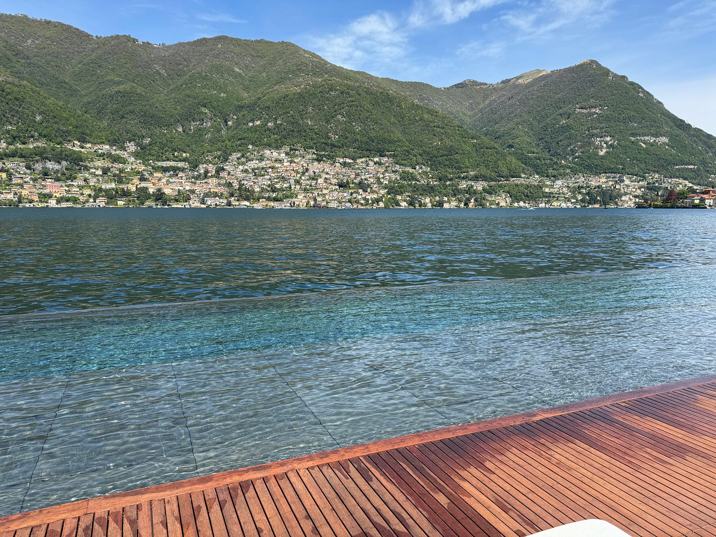 Mandarin Oriental Lago di Como floating pool