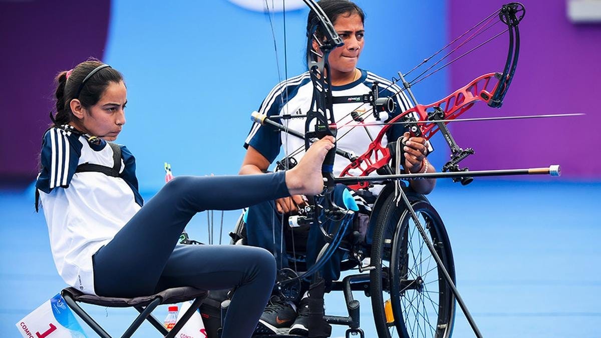 Sheetal Devi and Sarita Make History, Reach Women’s Compound Open Doubles Final at World Archery Para Championships