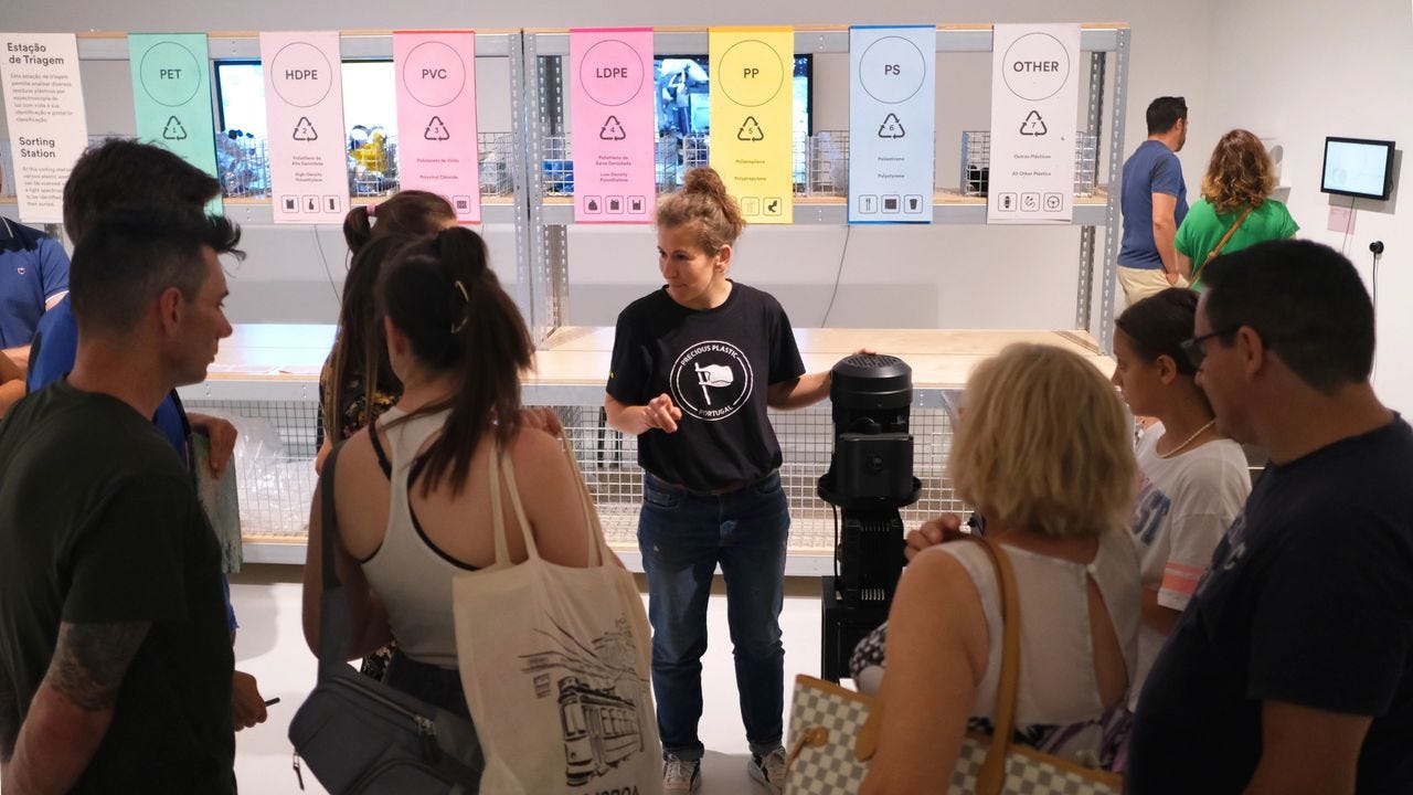 Irena at a plastic recycling workshop. Source: Irena Übler