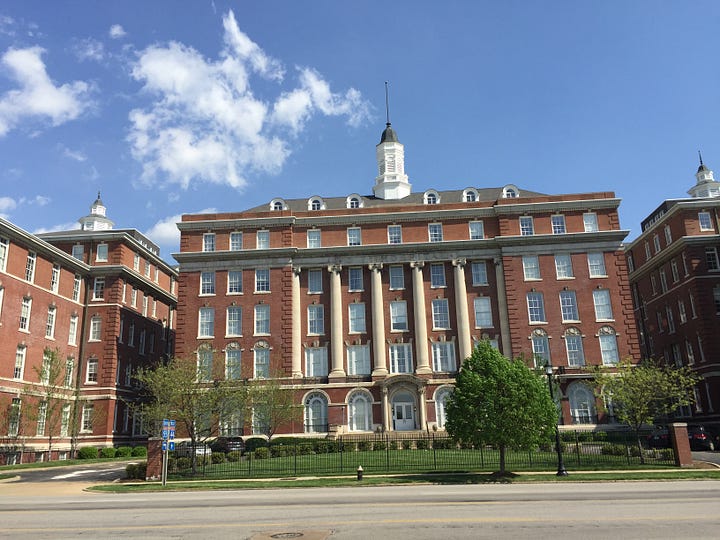 The second City Hospital after the original burned. This one was demolished by a tornado. The 1905 City Hospital building as it is today.