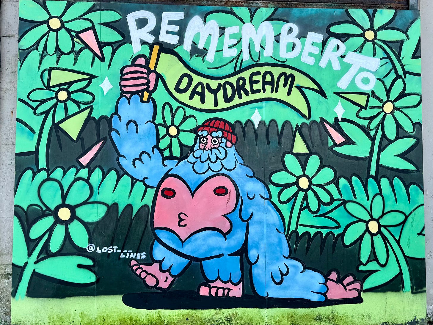 Big Sasquatch mural by @lost___lines