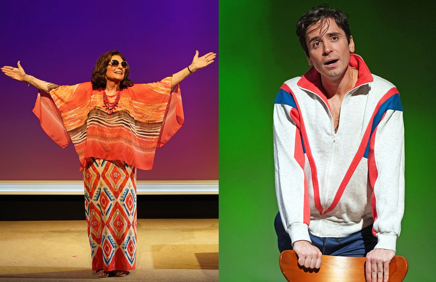 Caroline Aaron and Matt Doyle in the Off-Broadway play "Conversations with Mother."