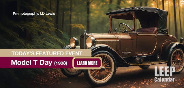 The Model T made automobiles accessible to the world. Promptography LD Lewis. The Model T made automobiles accessible to the world. Promptography LD Lewis.