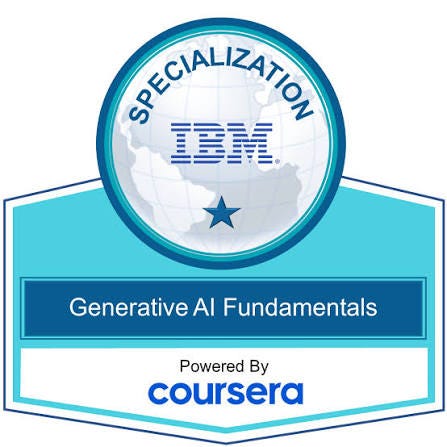 Generative AI Fundamentals Specialization - Credly
