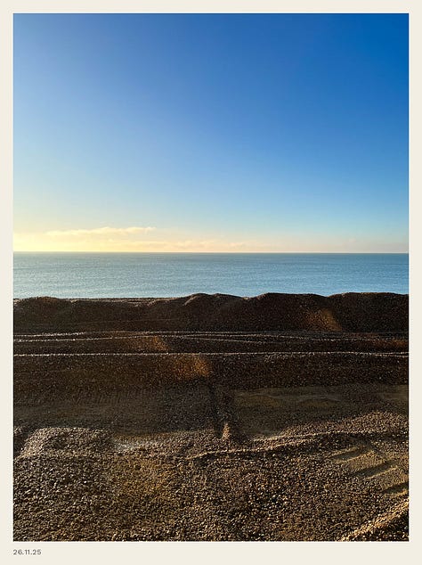 A set of images of the English channel