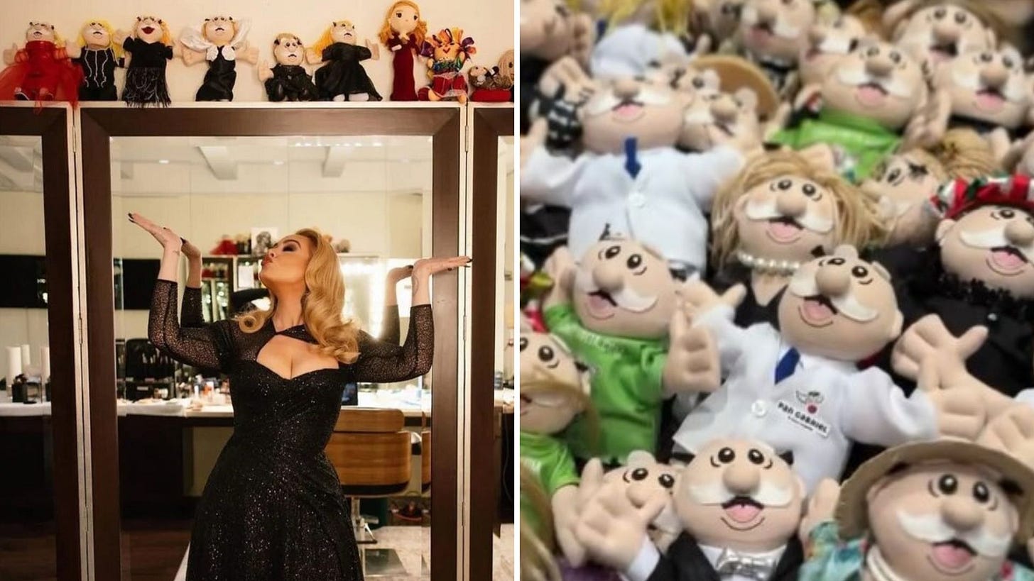 Adele, hermana, ya eres mexicana”: la cantante mostró su colección de más  de 100 peluches del Dr. Simi - Infobae