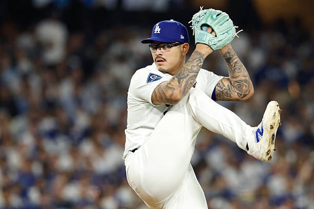 Anthony Banda of the Los Angeles Dodgers throws a pitch in the seventh inning against the Toronto Blue Jays in game four of the 2025 World Series at...