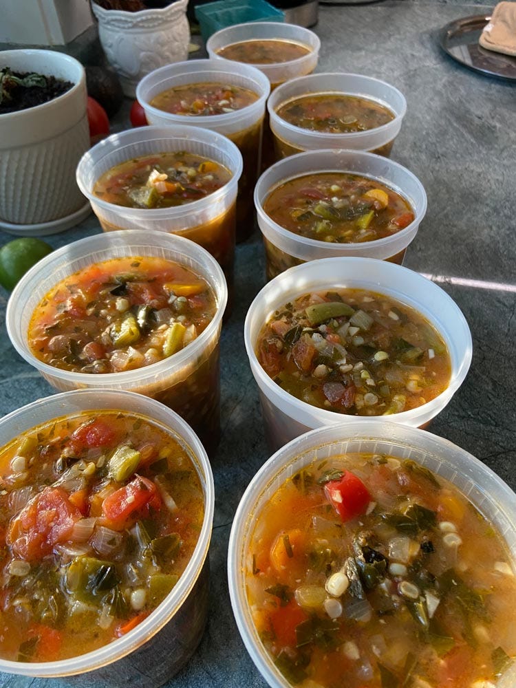 Beautiful minestrone soup
