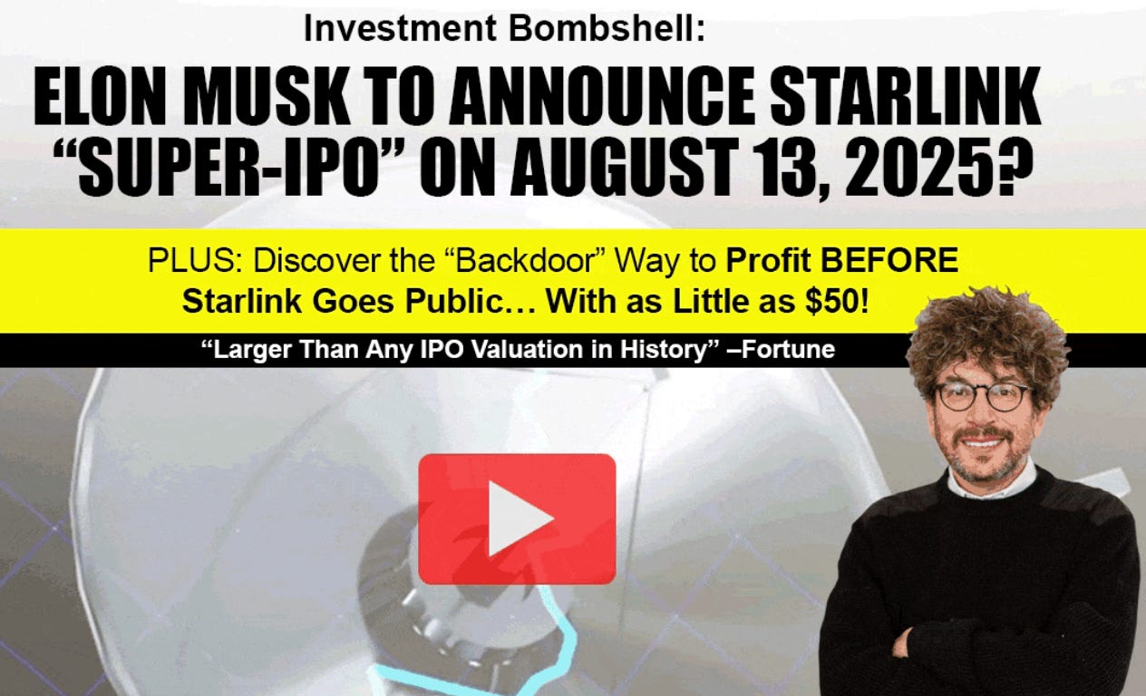 Starlink IPO Opportunity - Click to Learn More Starlink IPO Opportunity - Click to Learn More