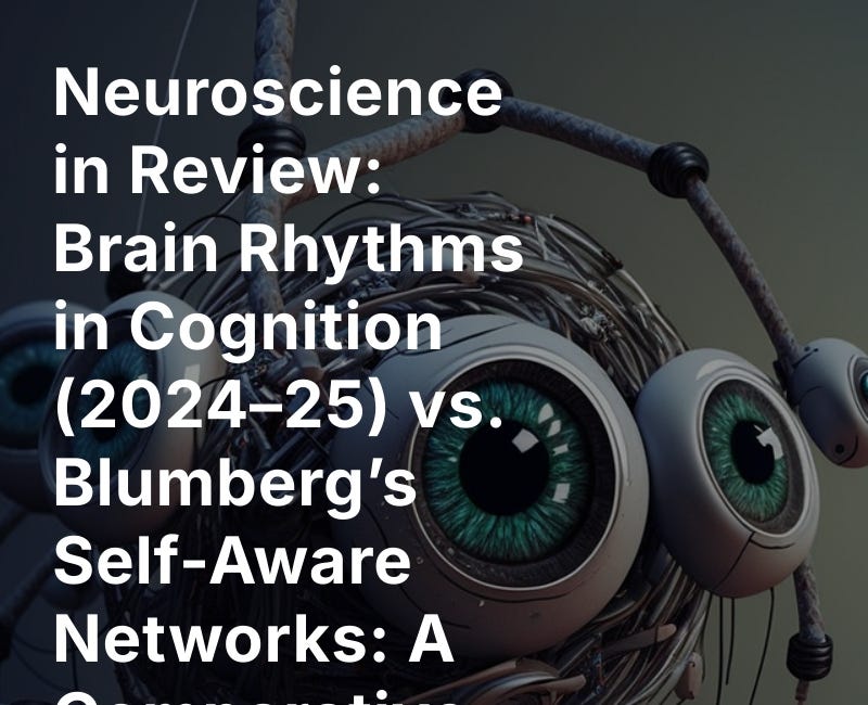 Neuroscience in Review: Brain Rhythms in Cognition (2024–25) vs. Blumberg’s Self-Aware Networks (2017-25): A Comparative Analysis