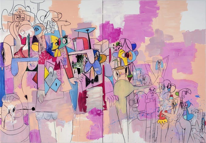 Prescription for the Clinically Normal by George Condo on artnet