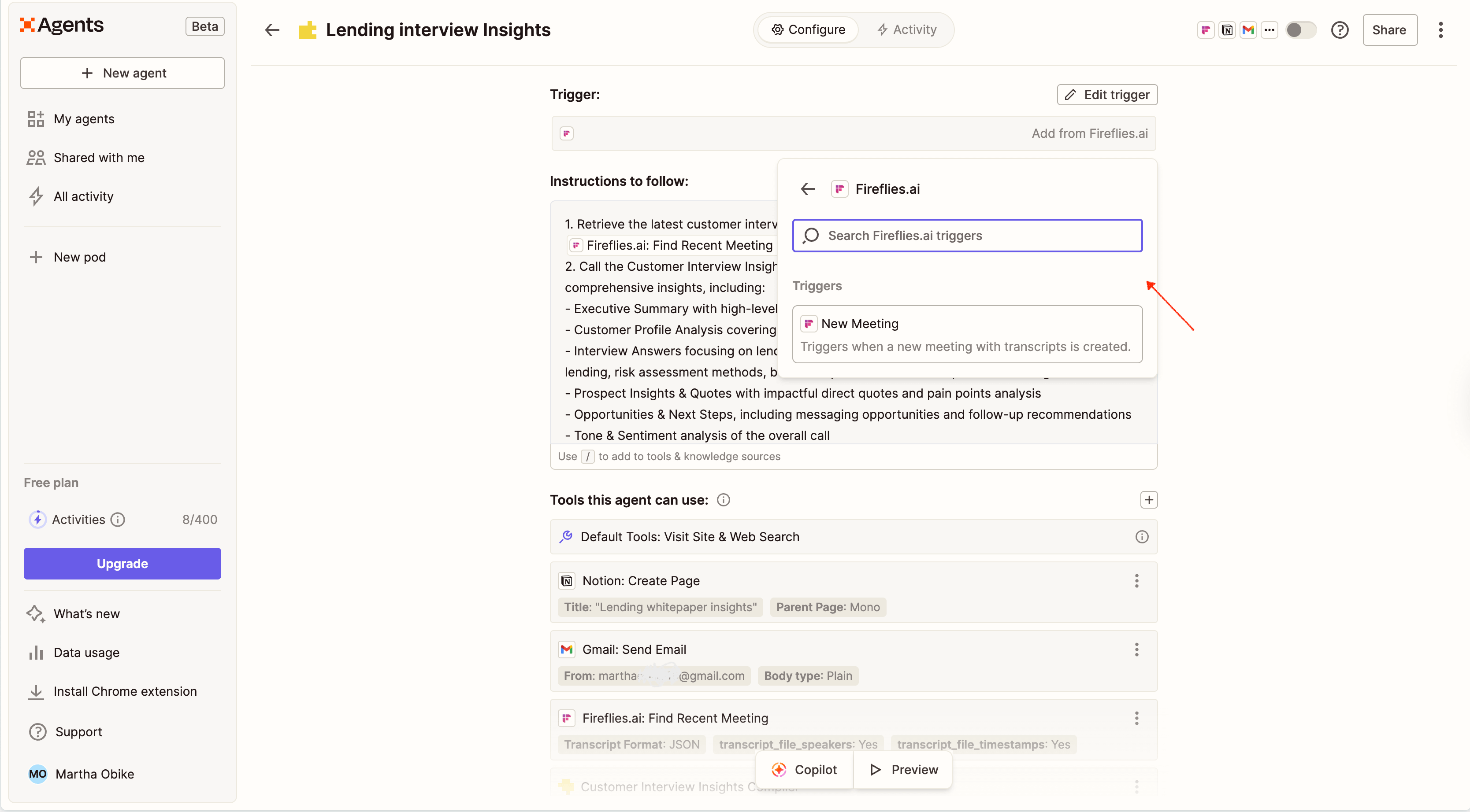 How I built an AI agent with Zapier - by Martha