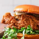 Spicy Maple Fried Mushroom Sandwich