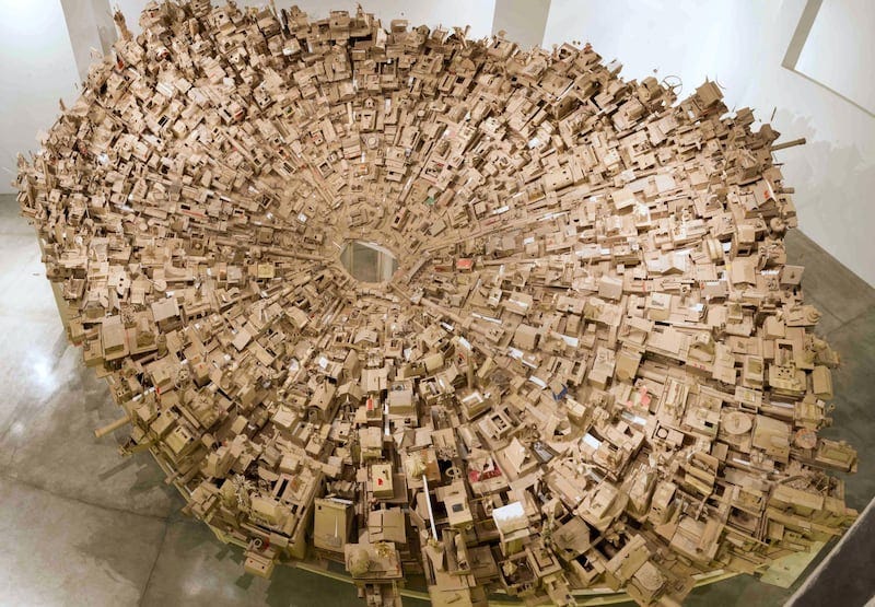 Art in the Philippines: An intricate city crafted of cardboard springs up  in Manila